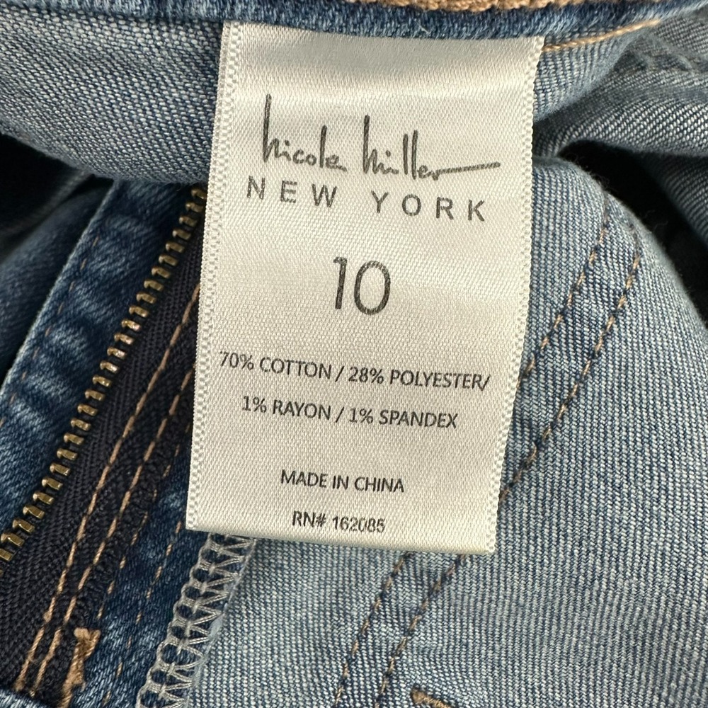 Nicole Miller New York Soho Jeans Womens 10 Blue Denim High Rise Bootcut Stretch - Picture 6 of 10